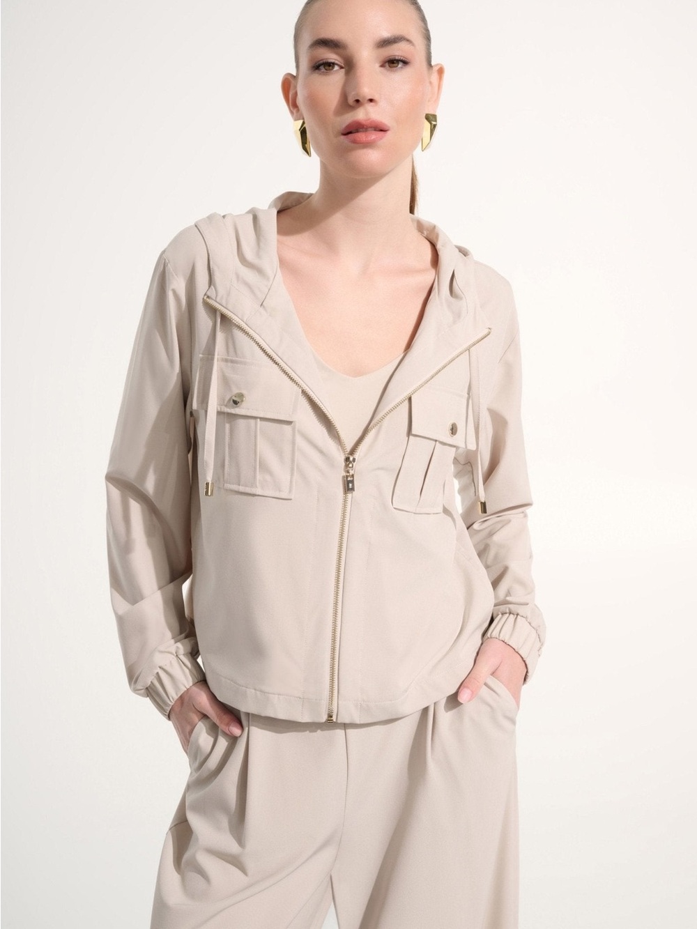 NWT Joseph Ribkoff Hooded Boxy Utility Jacket
262621
